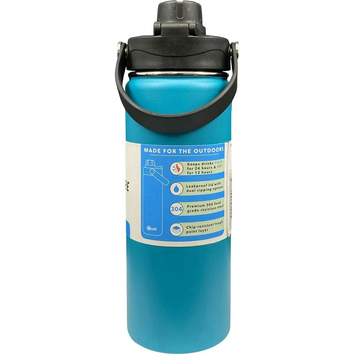 Cheeki Insulated Bottle Adventure Aqua (Small) 600ml