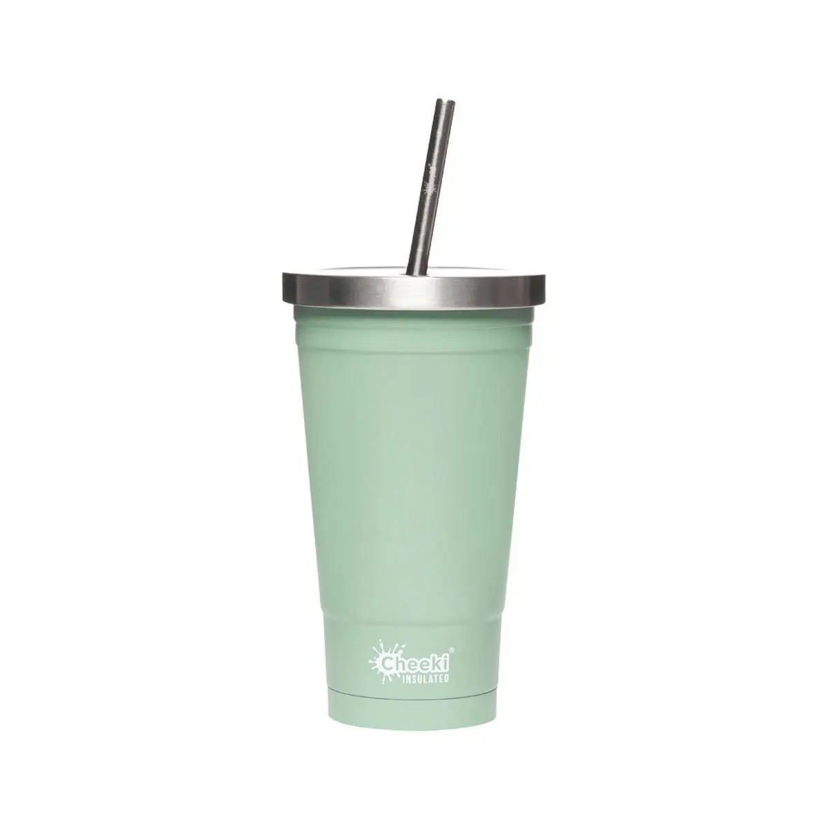 Cheeki Insulated Tumbler Pistachio - With S/steel Straw 500ml