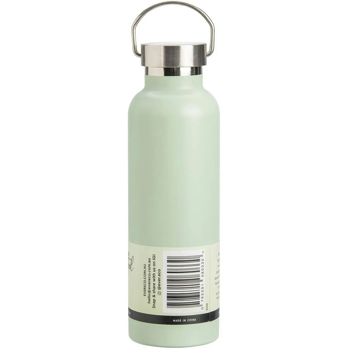 Ever Eco Insulated Stainless Steel Bottle Sage 750ml