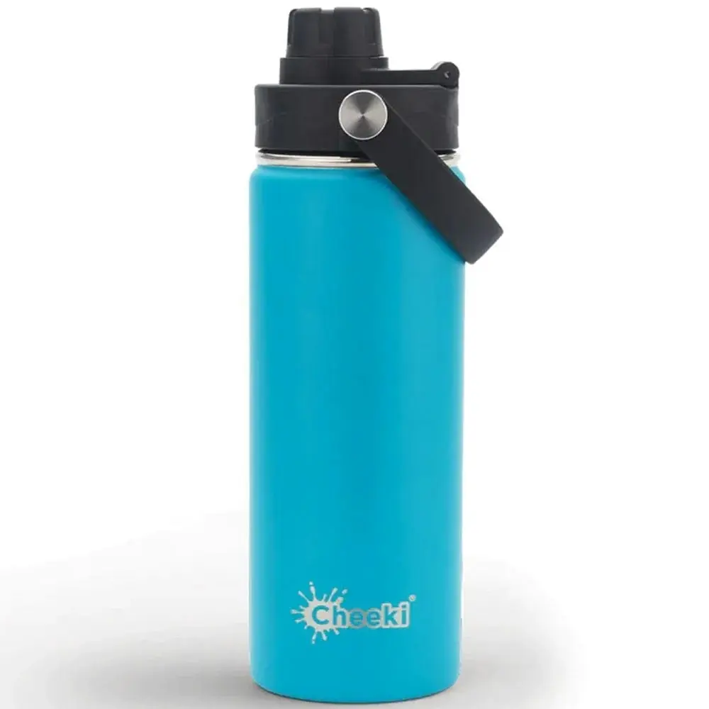 Cheeki Stainless Steel Bottle Adventure Insulated Aqua 600ml