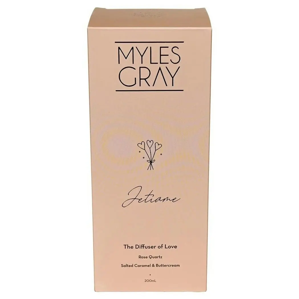 Myles Gray Crystal Infused Reed Diffuser Salted Caramel Buttercrm 200ml