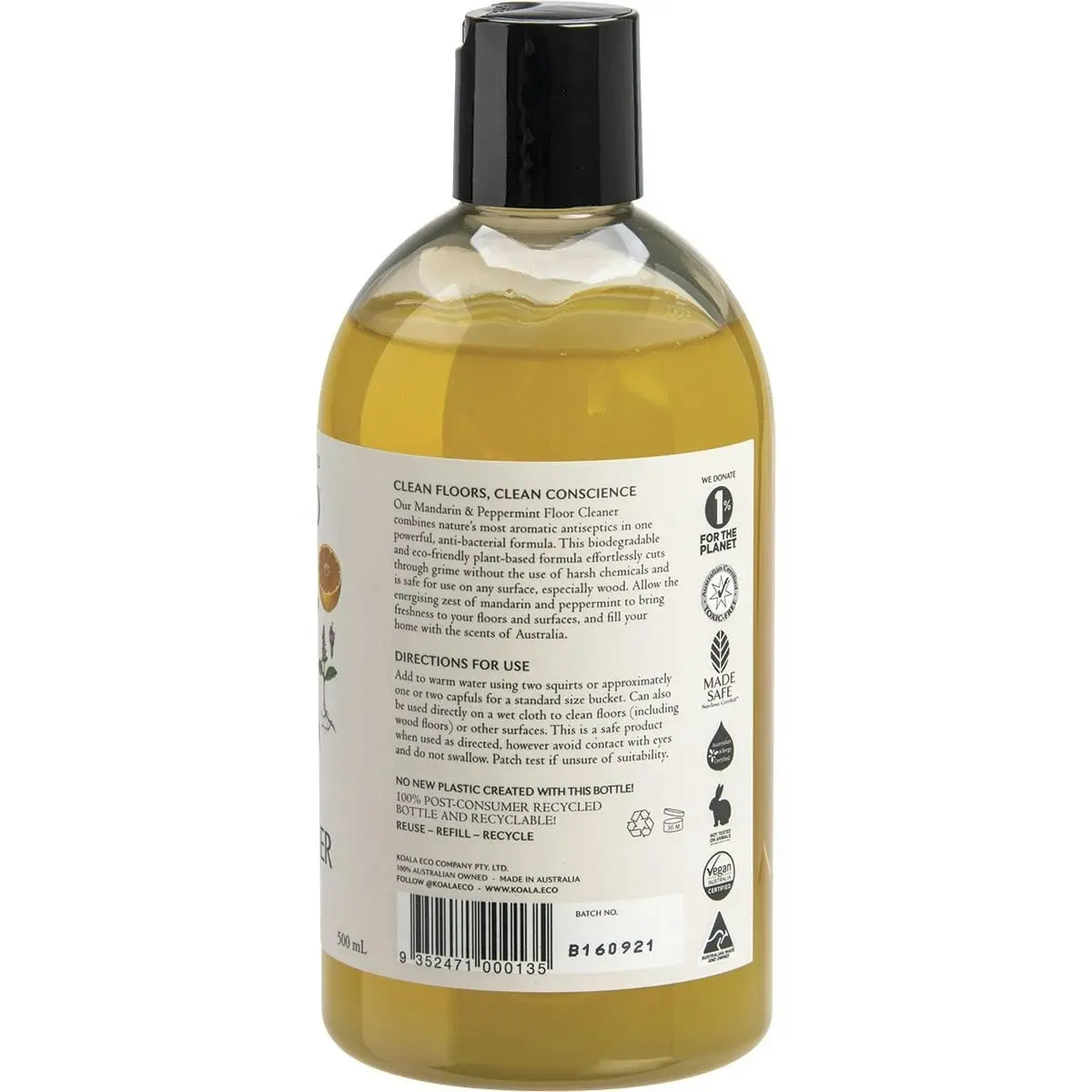 Koala Eco Floor Cleaner Mandarin & Peppermint 500ml