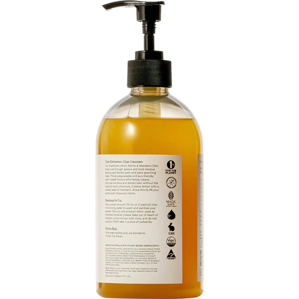 Koala Eco Dish Soap Lemon Myrtle & Mandarin 500ml