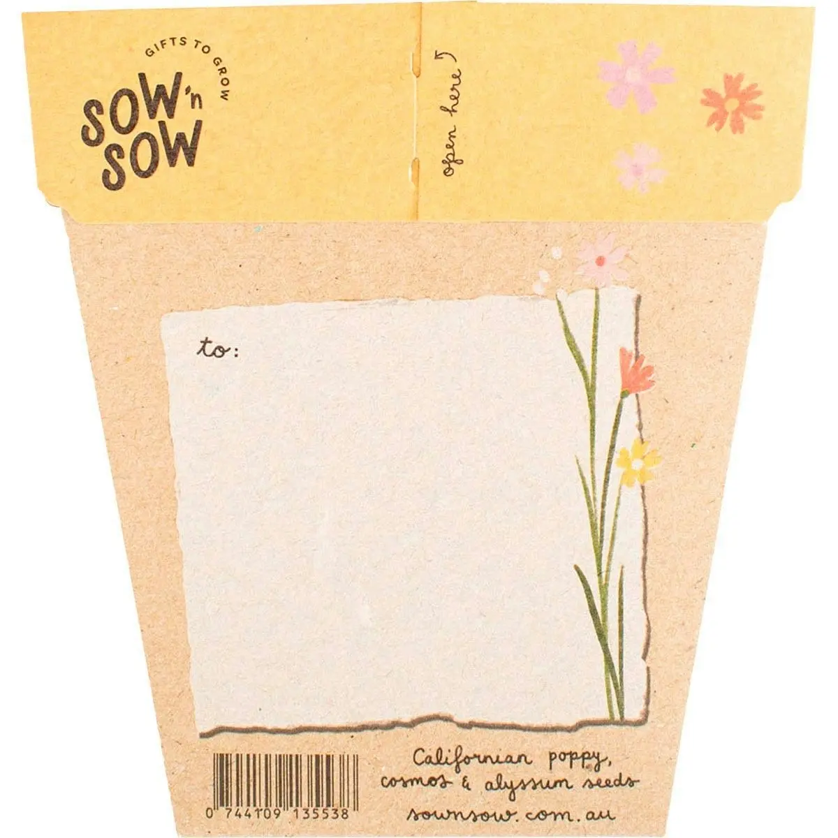 SOW 'N SOW Gift Of Seeds Wildflowers 1