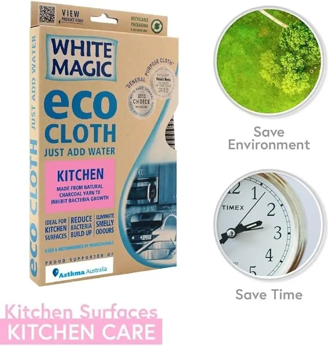 White Magic Eco Micro Fibre Cloth Kitchen 1Pk (Pack of 3)