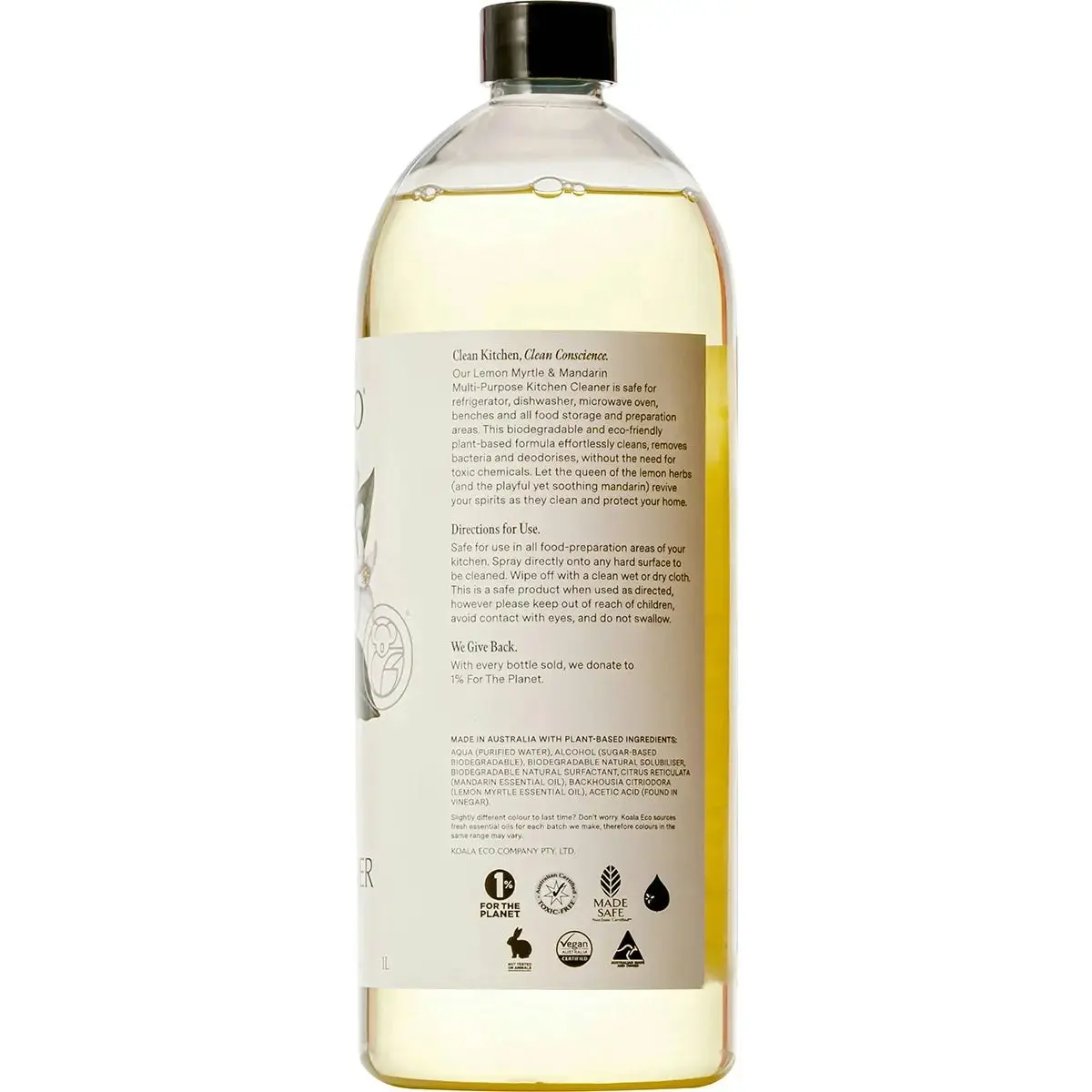 Koala Eco Multi-Purpose Kitchen Cleaner Lemon Myrtle & Mandarin 1L