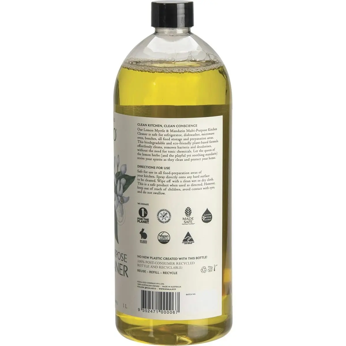 Koala Eco Multi-Purpose Kitchen Cleaner Lemon Myrtle & Mandarin 1L