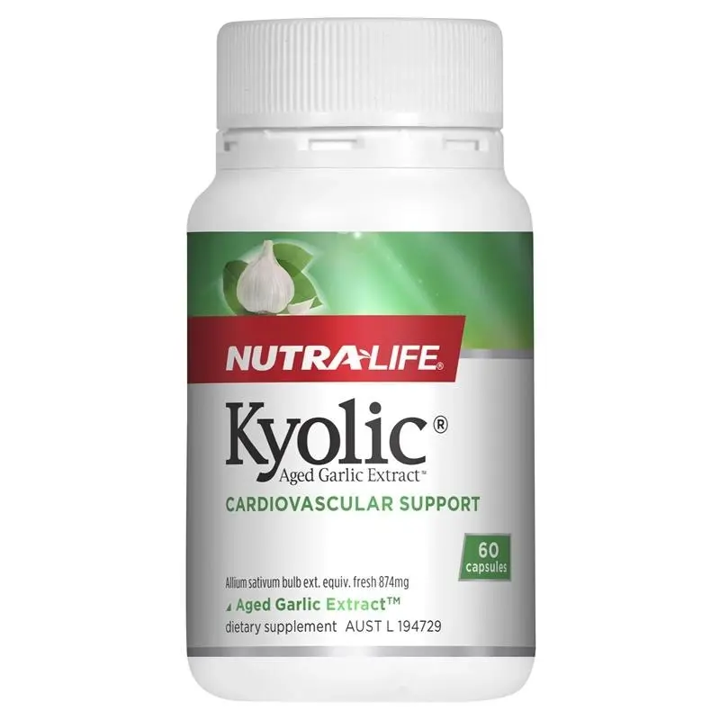 Nutra-Life Kyolic Aged Garlic Extract Heart & Cholesterol Formula 60 Capsules