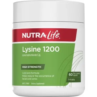 Nutra-Life L-Lysine 1200mg 60 Tablets