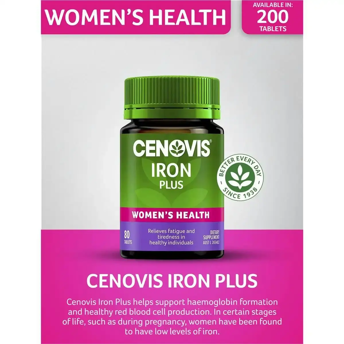 Cenovis Iron Plus 80 Tablets