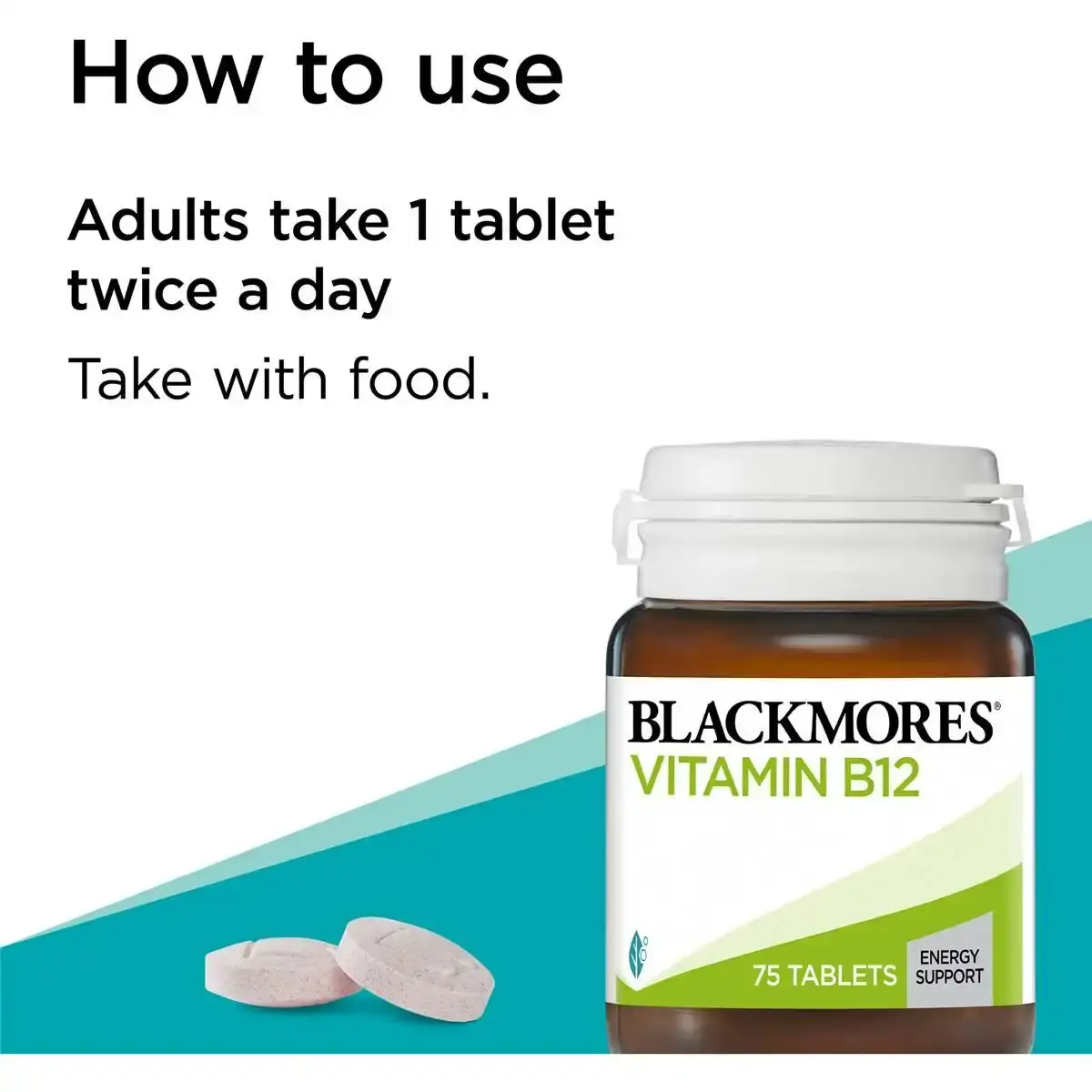 Blackmores Vitamin B12 100mcg 75 Tablets