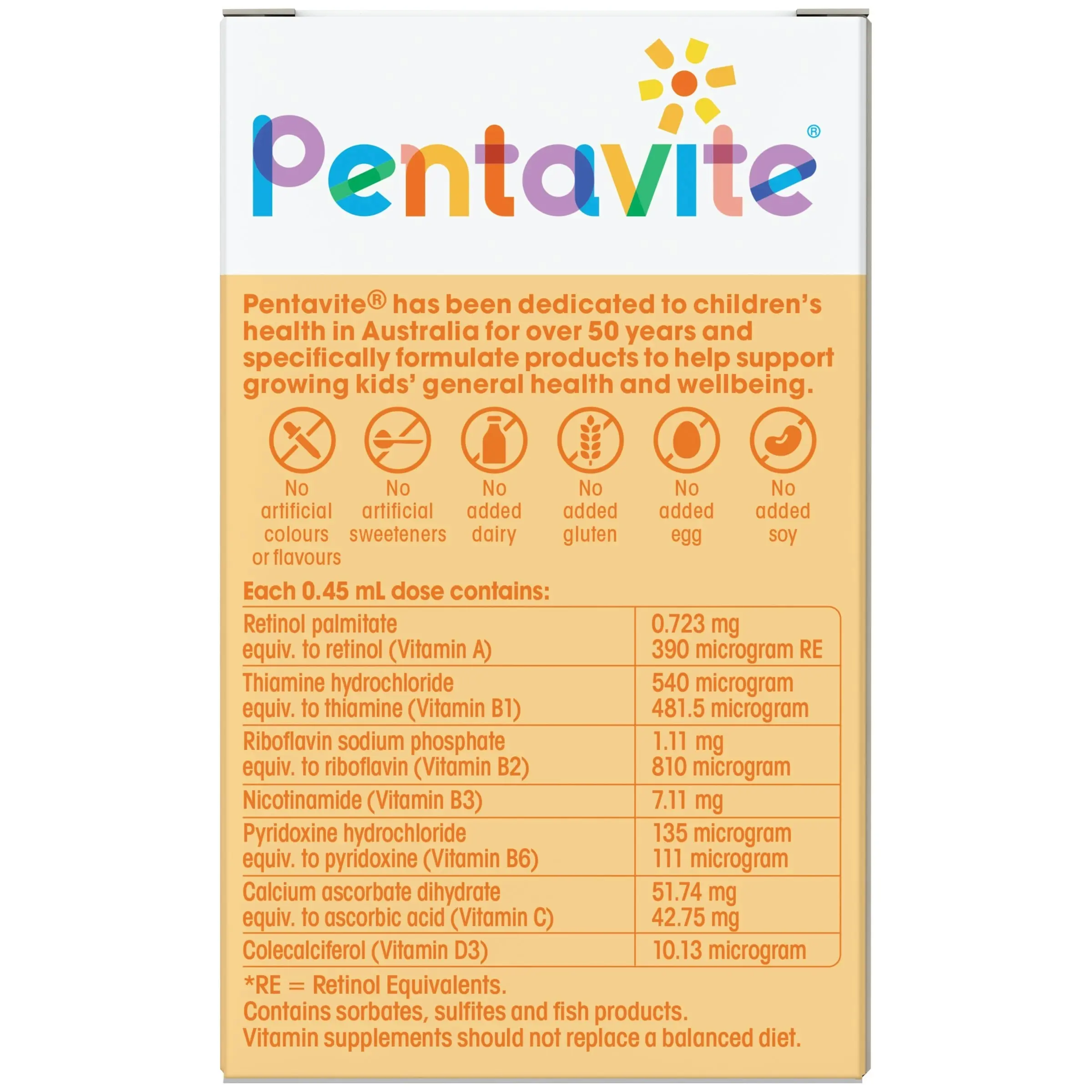 Pentavite Multivitamin Liquid for Infants 50mL