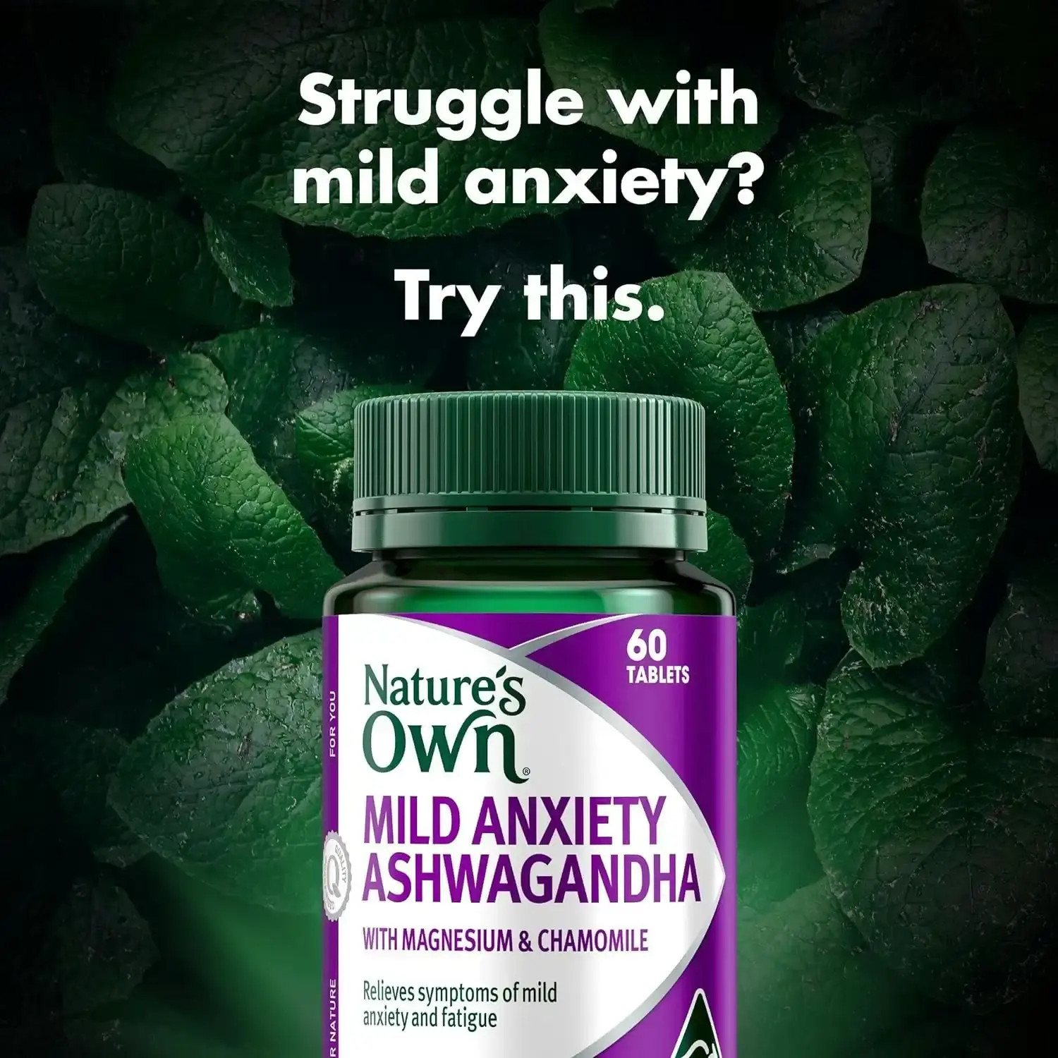 Nature's Own Mild Anxiety Ashwagandha 60 Tablets