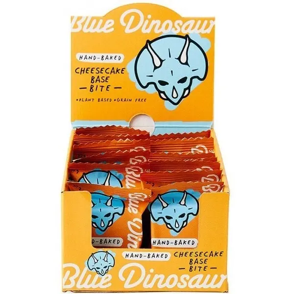 Blue Dinosaur Hand-baked Bite Cheesecake Base 30g 18 Pack