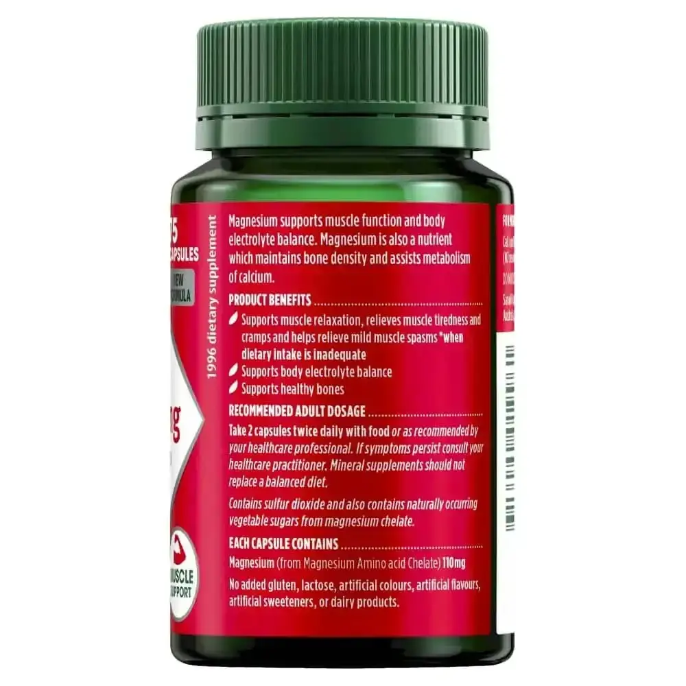 Nature's Own Magnesium Chelate 500mg 75 Capsules