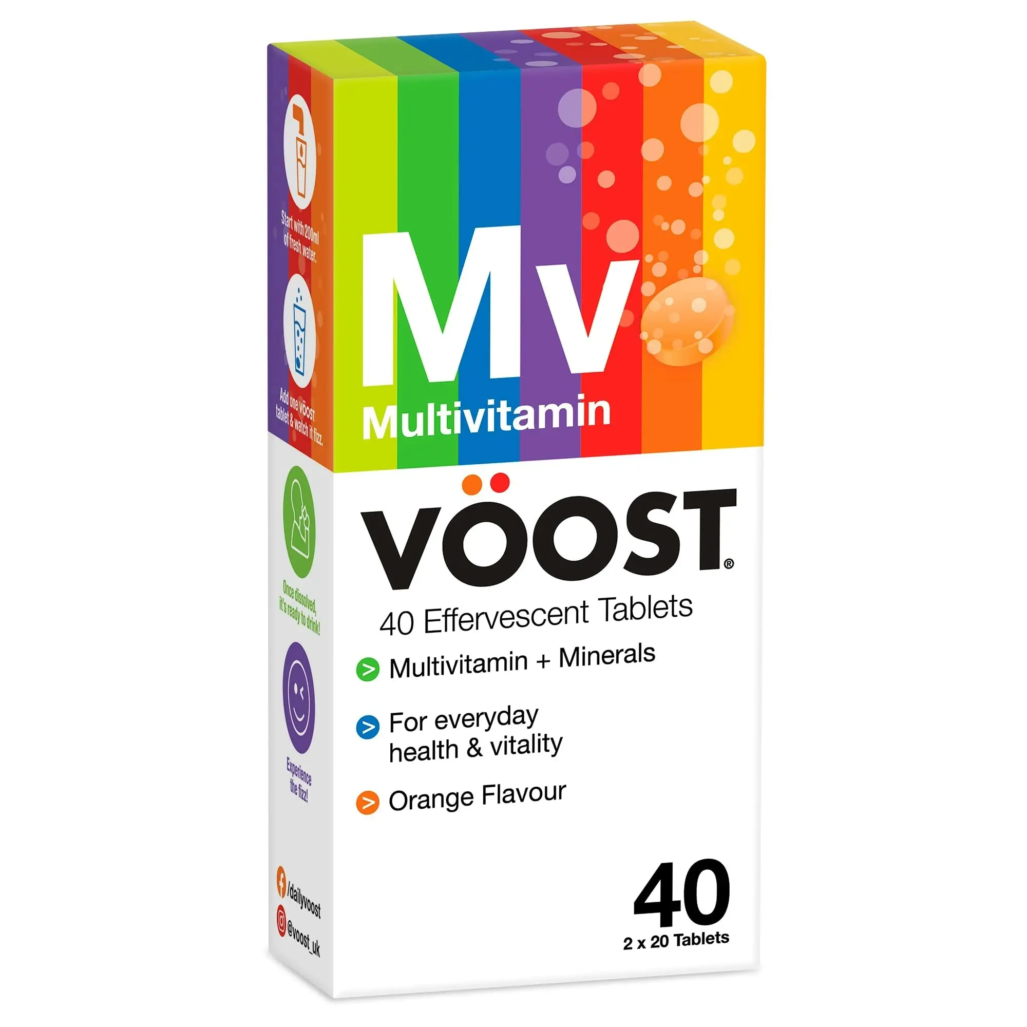 VOOST Effervescent Multivitamin 40 Pack