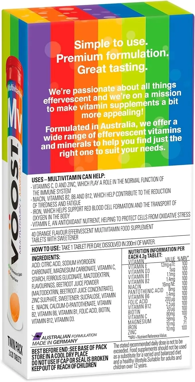 VOOST Effervescent Multivitamin 40 Pack