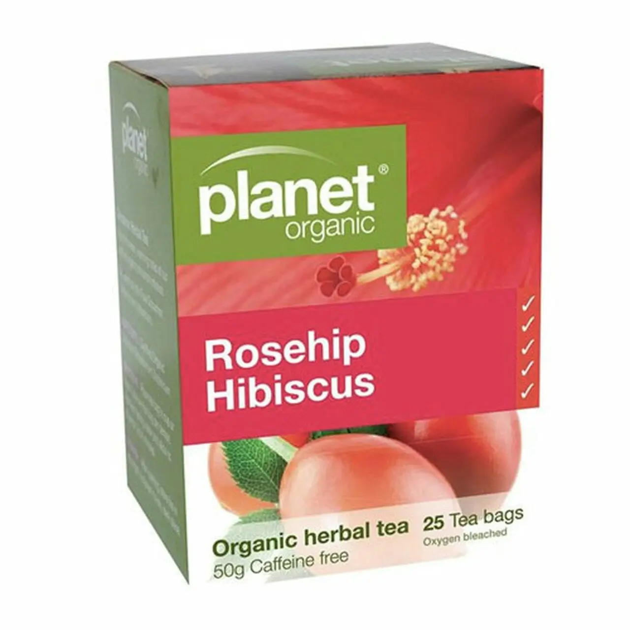 Planet Organic Herbal Tea Bags Rosehip & Hibiscus 25