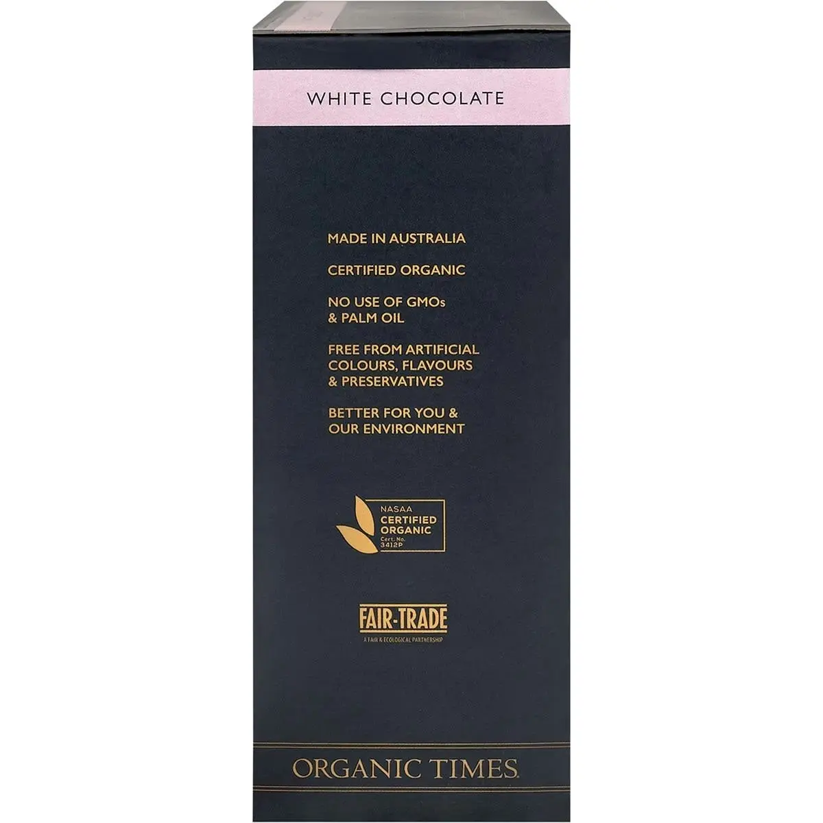 Organic Times White Chocolate Strawberries 100g