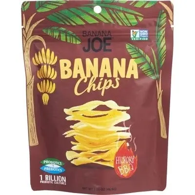 Banana Joe Banana Chips Hickory BBQ 46.8g 6 Pack