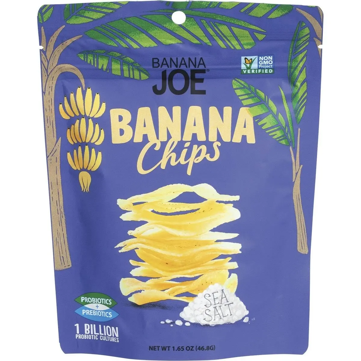 Banana Joe Banana Chips Sea Salt 46.8g 6 Pack