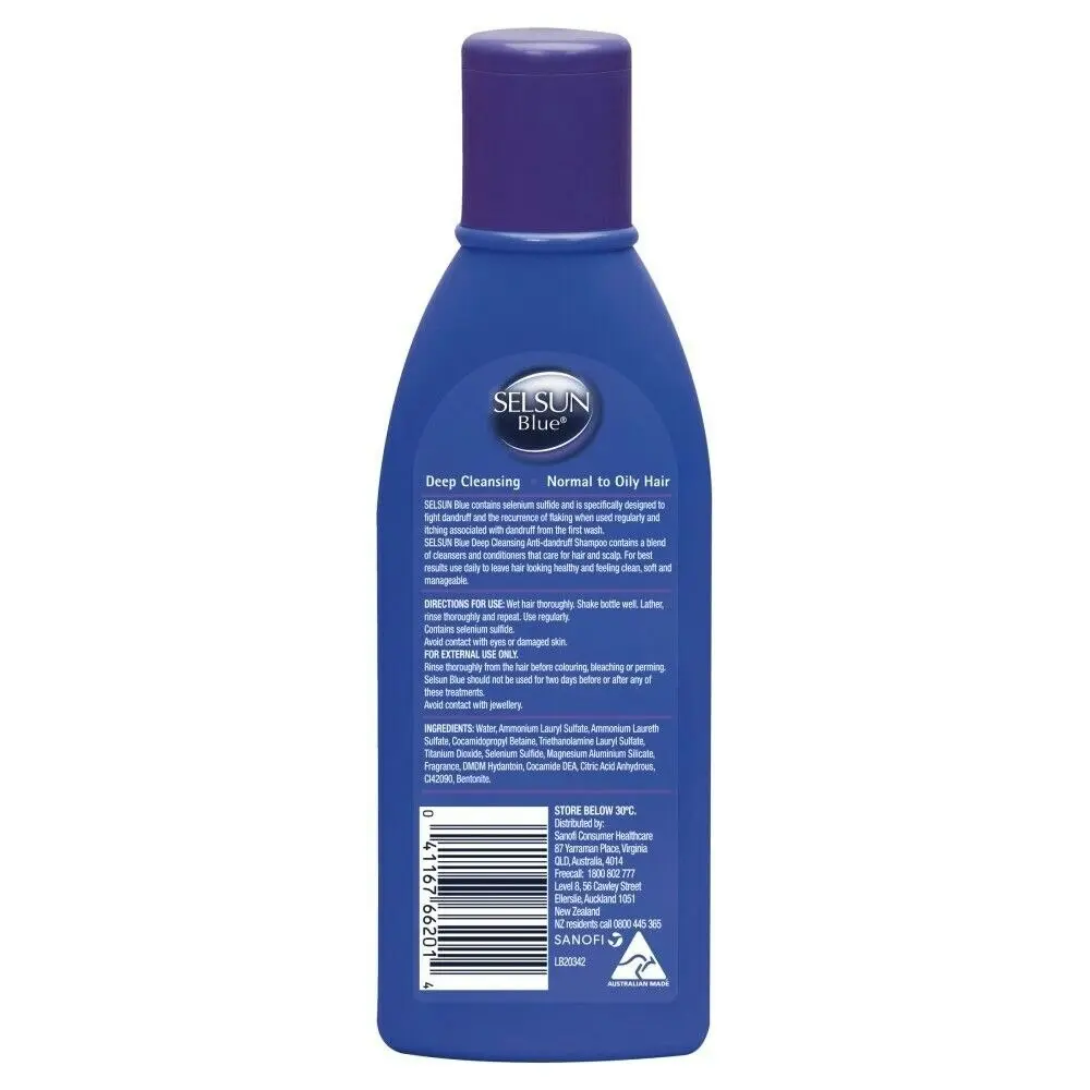 SELSUN Blue Deep Cleansing Anti-Dandruff Shampoo 200mL