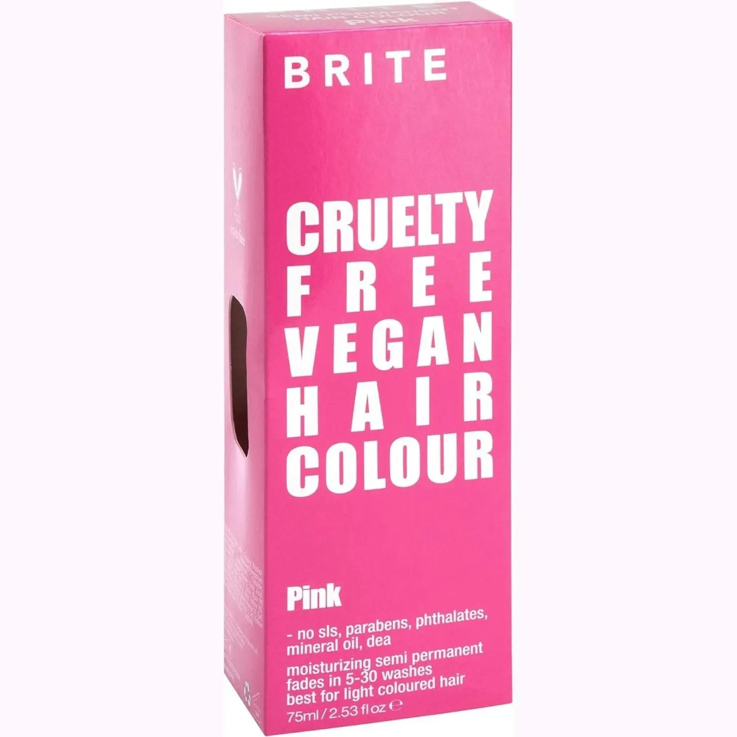 Brite Organix Semi Permanent Hair Colour Pink 75ml