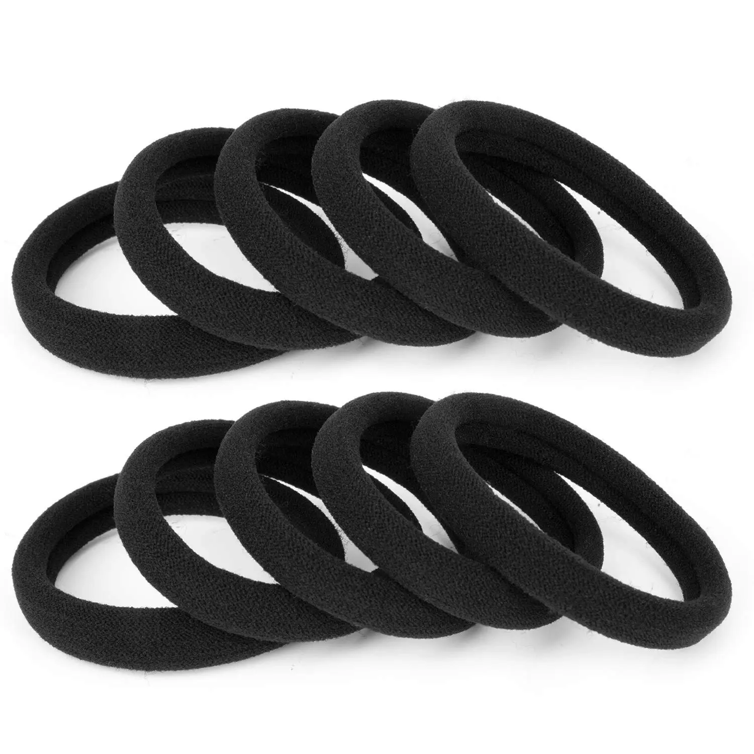 Pharmacy Health TEXTURED ELASTICS BLACK 8PK