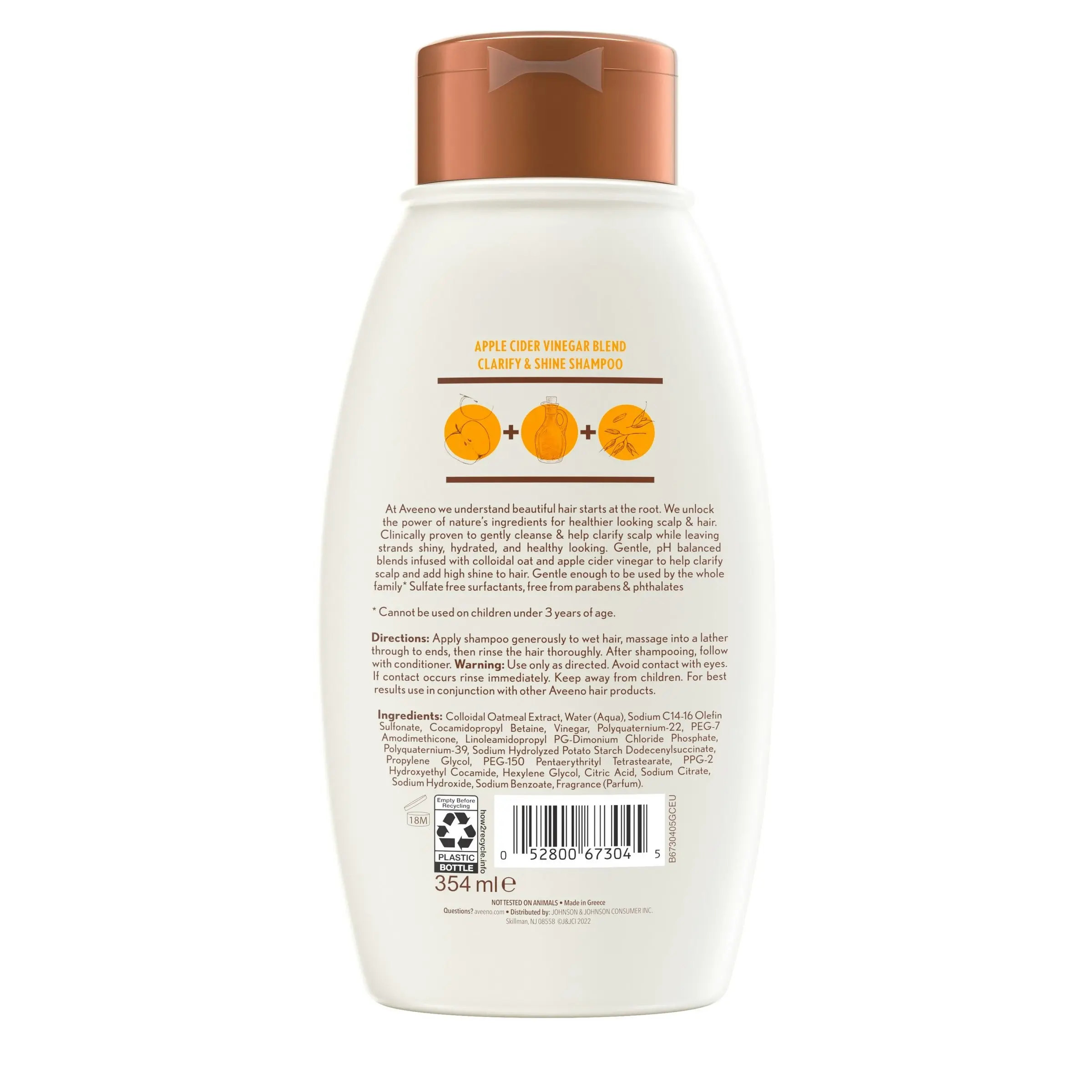 Aveeno Apple Cider Vinegar Shampoo 354ml