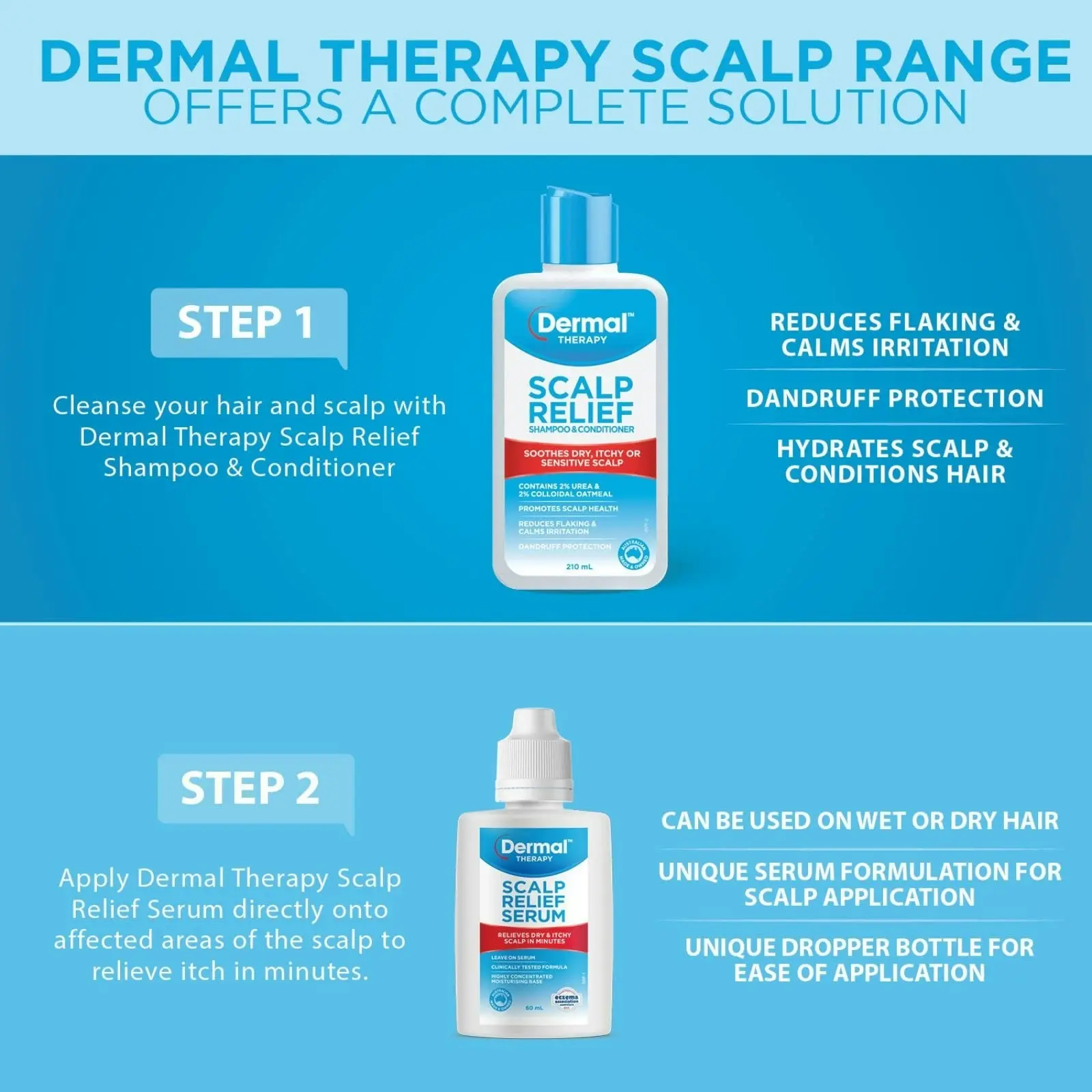 Dermal Therapy Hair Restoring Shampoo & Conditioner 210ml