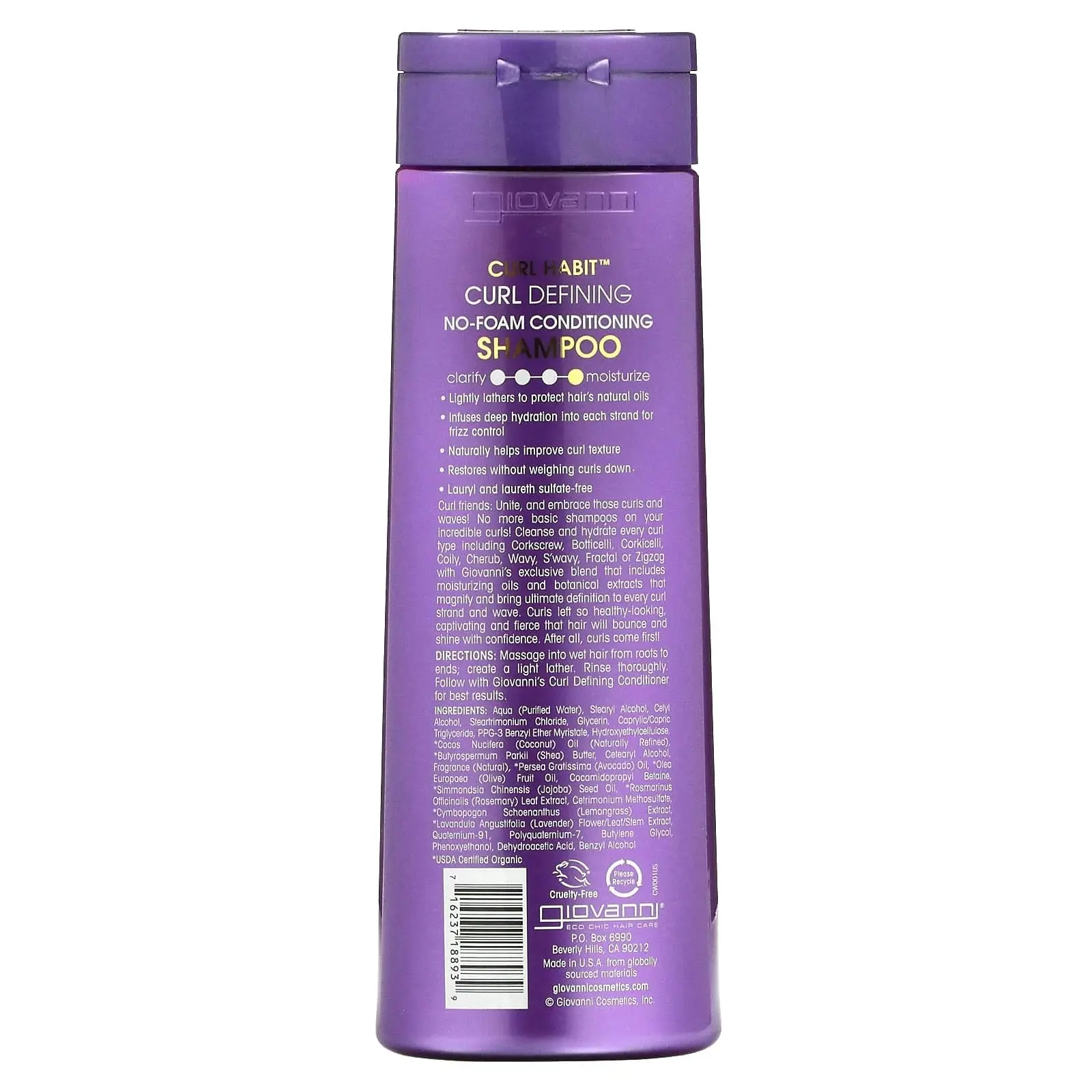 Giovanni No-Foam Conditioning Shampoo Curl Habit Curl Defining 399ml