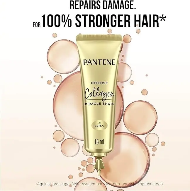 Pantene Intense Miracle Treatment Shots Collagen Repair 3 Pack 15ml