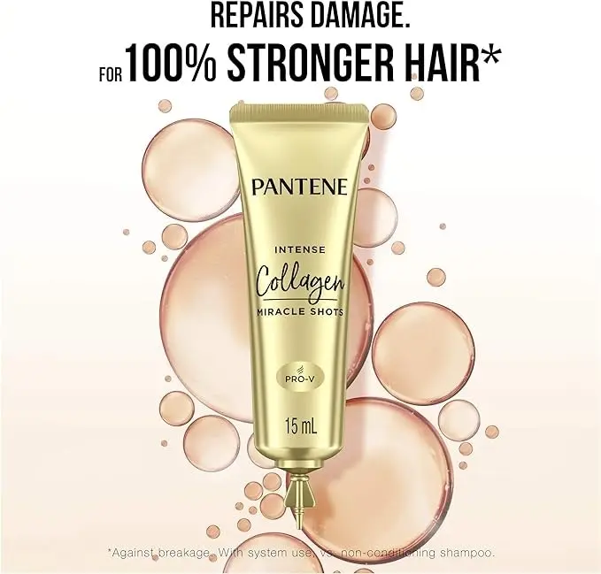 Pantene Intense Miracle Treatment Shots Collagen Repair 3 Pack 15ml