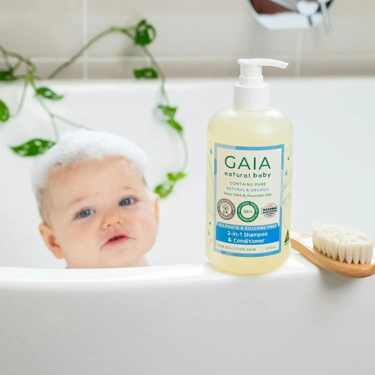 Gaia Natural Baby 2 in 1 Shampoo and Conditioner 500ml