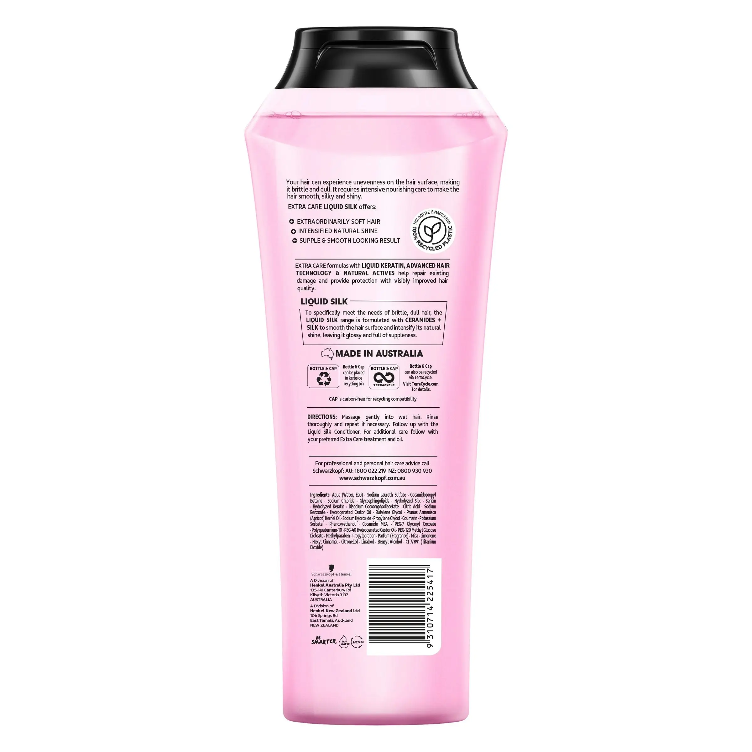 Schwarzkopf Extra Care Shampoo Liquid Silk 400ml