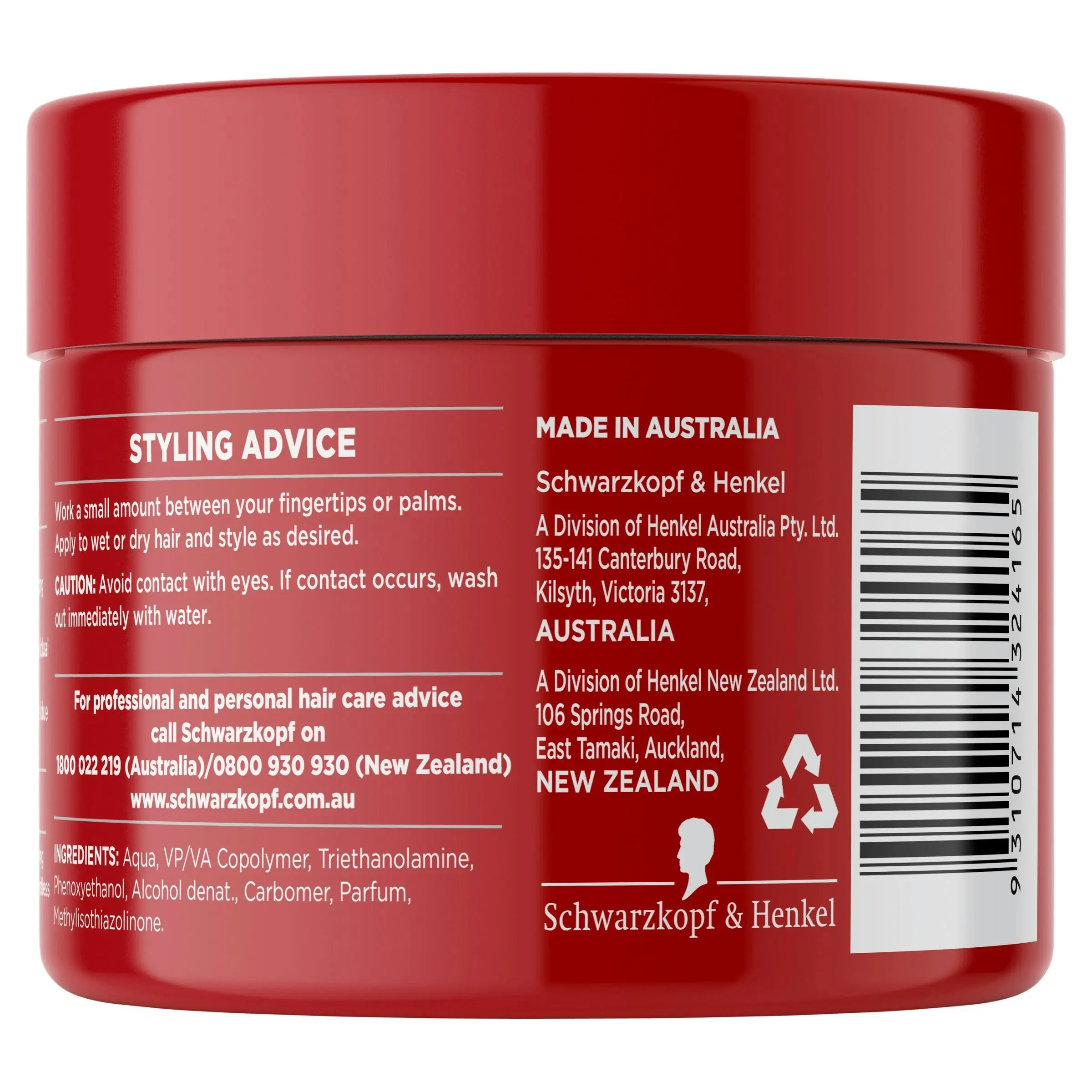 Schwarzkopf Taft Styling Gel Extra Strong Hold 250g