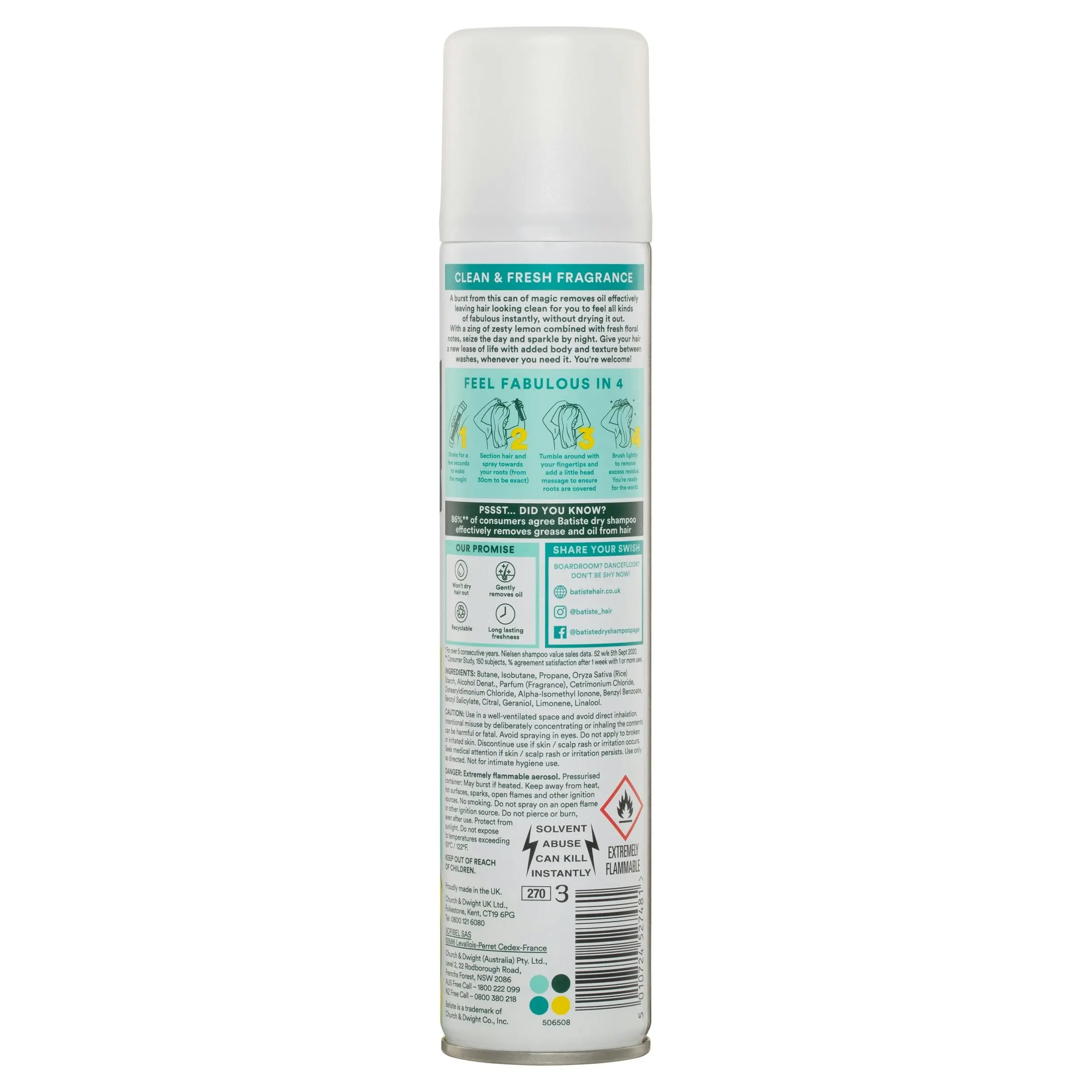 Batiste Original Dry Shampoo 200ml