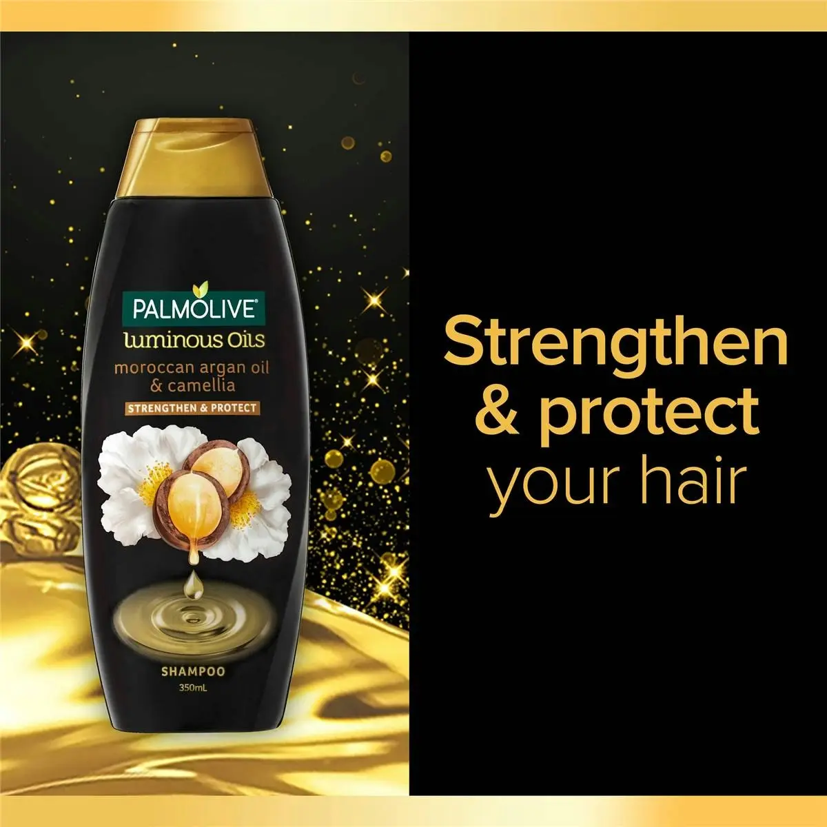 Palmolive Luminous Oils Moroccan Argan Oil & Camellia Protect Shampoo 350ml