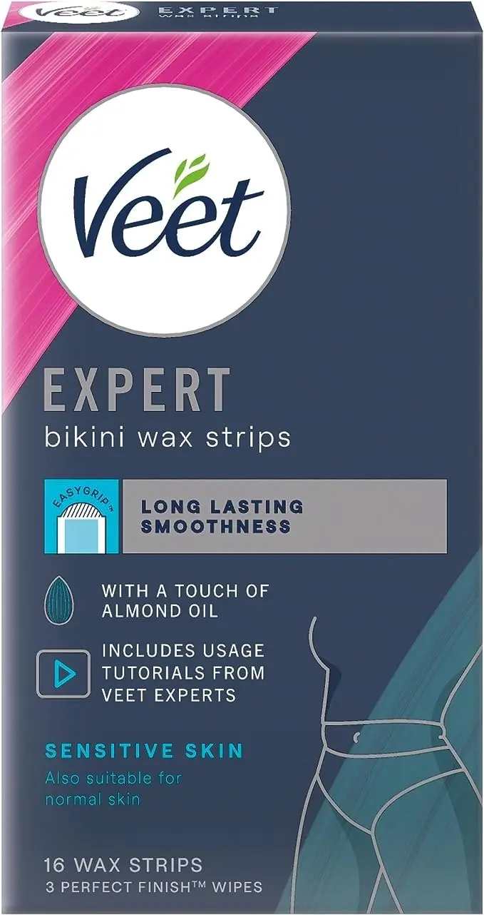 Veet Expert Cold Bikini & Armpits Wax Strips 16 Pack