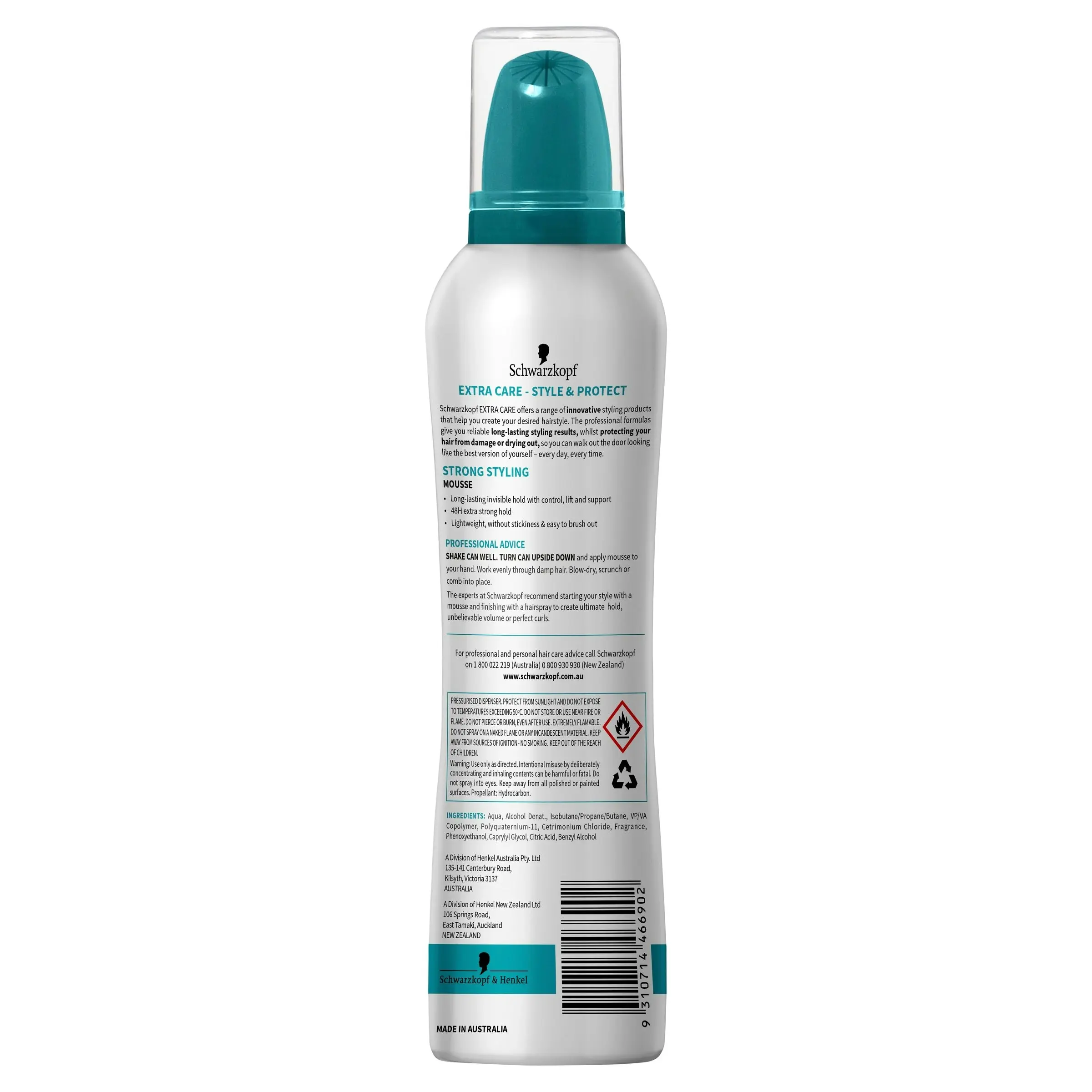 Schwarzkopf Extra Care Strong Styling Mousse 150g