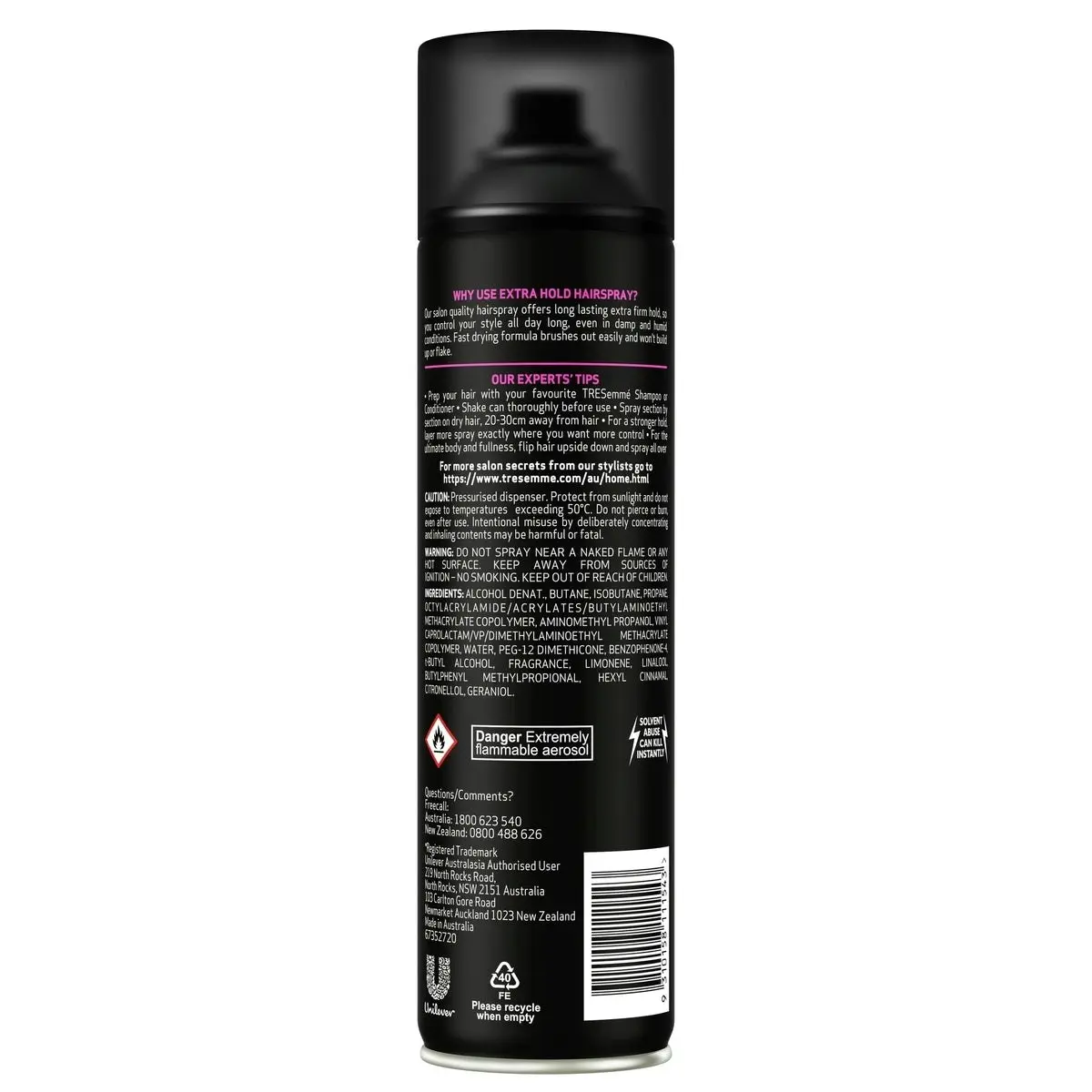 Tresemme Hair Spray Extra Hold 360g