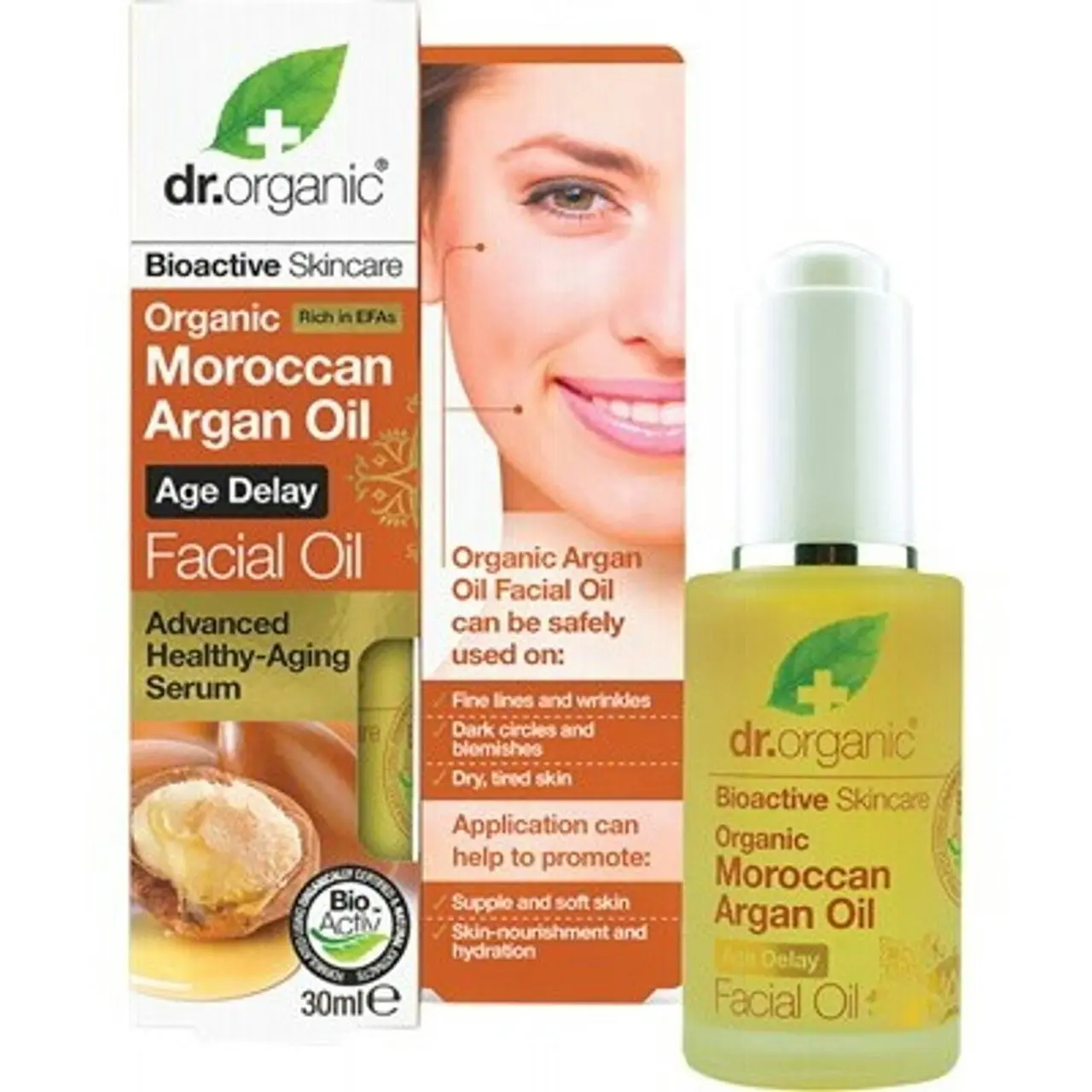 Dr Organic Facial Oil Organic Moroccan Argan Oil 30ml