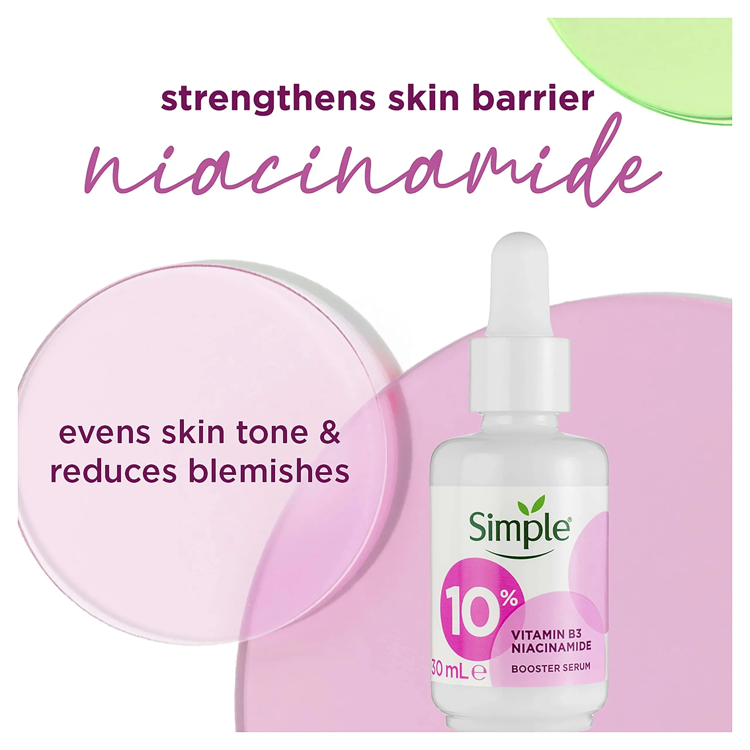 Simple 10% Vitamin B3 Niacinamide Booster Serum 30ml