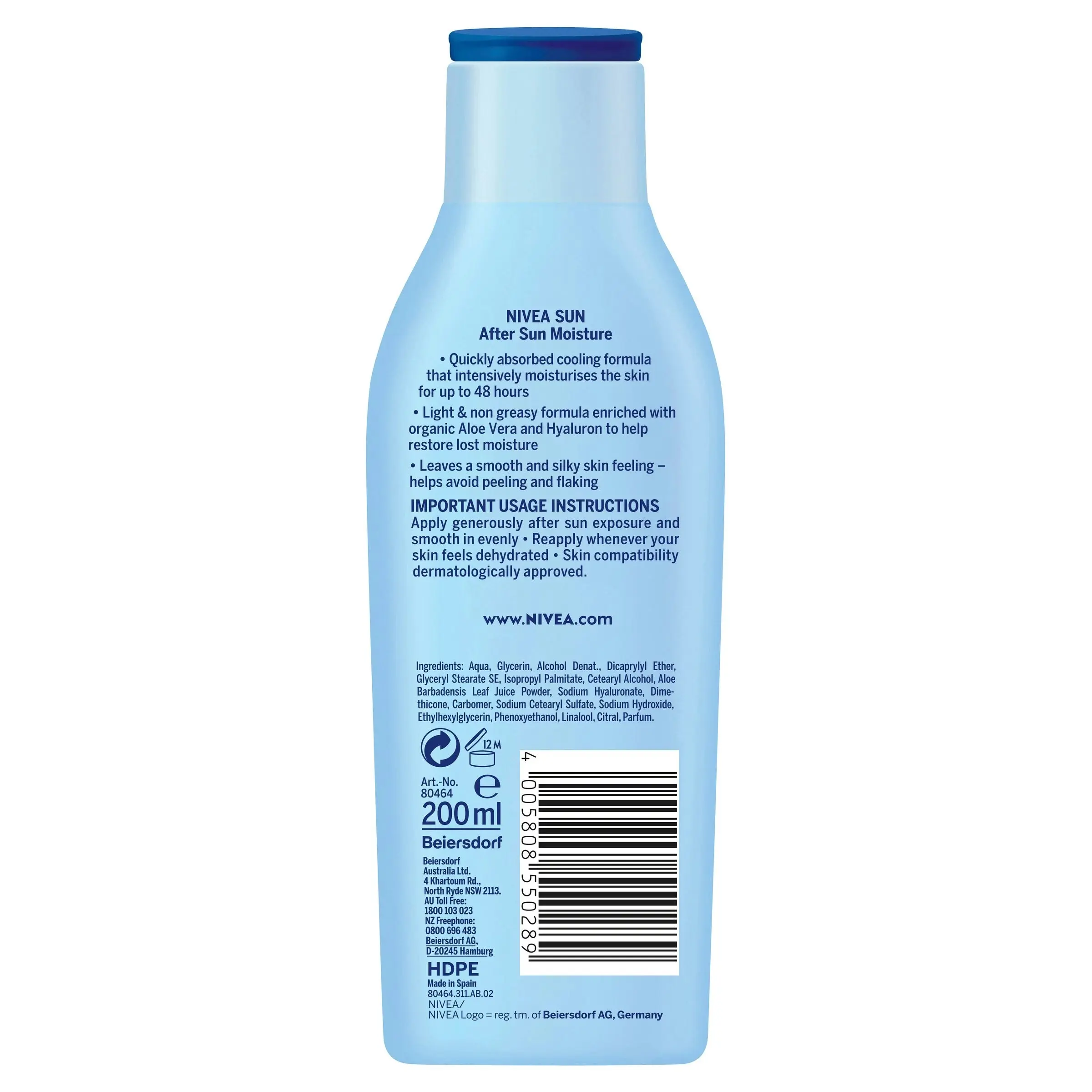 Nivea Sun Moisturising After Sun Lotion 200ml