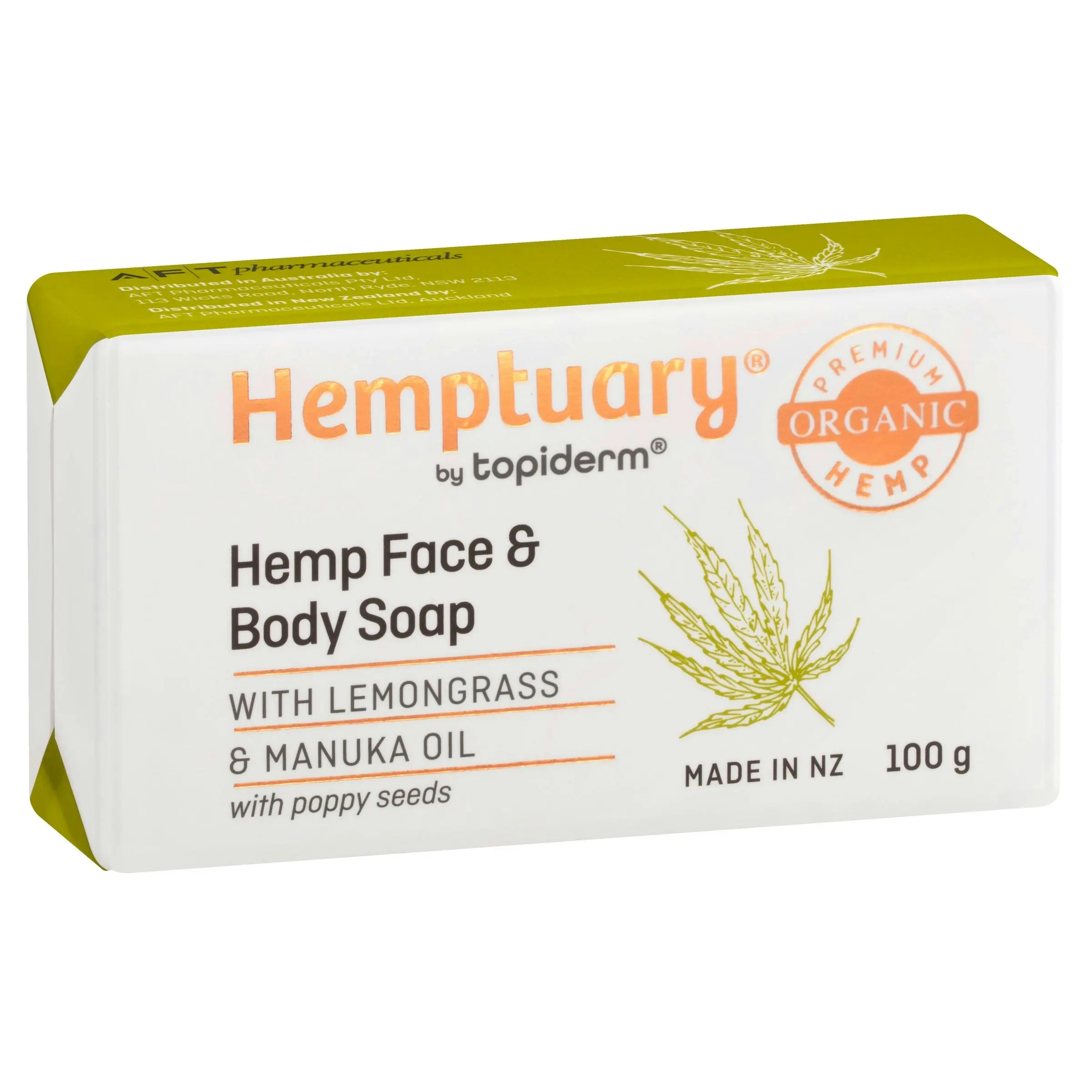 Hemptuary(R) By Topiderm(R) Hemp Face And Body Soap 100g