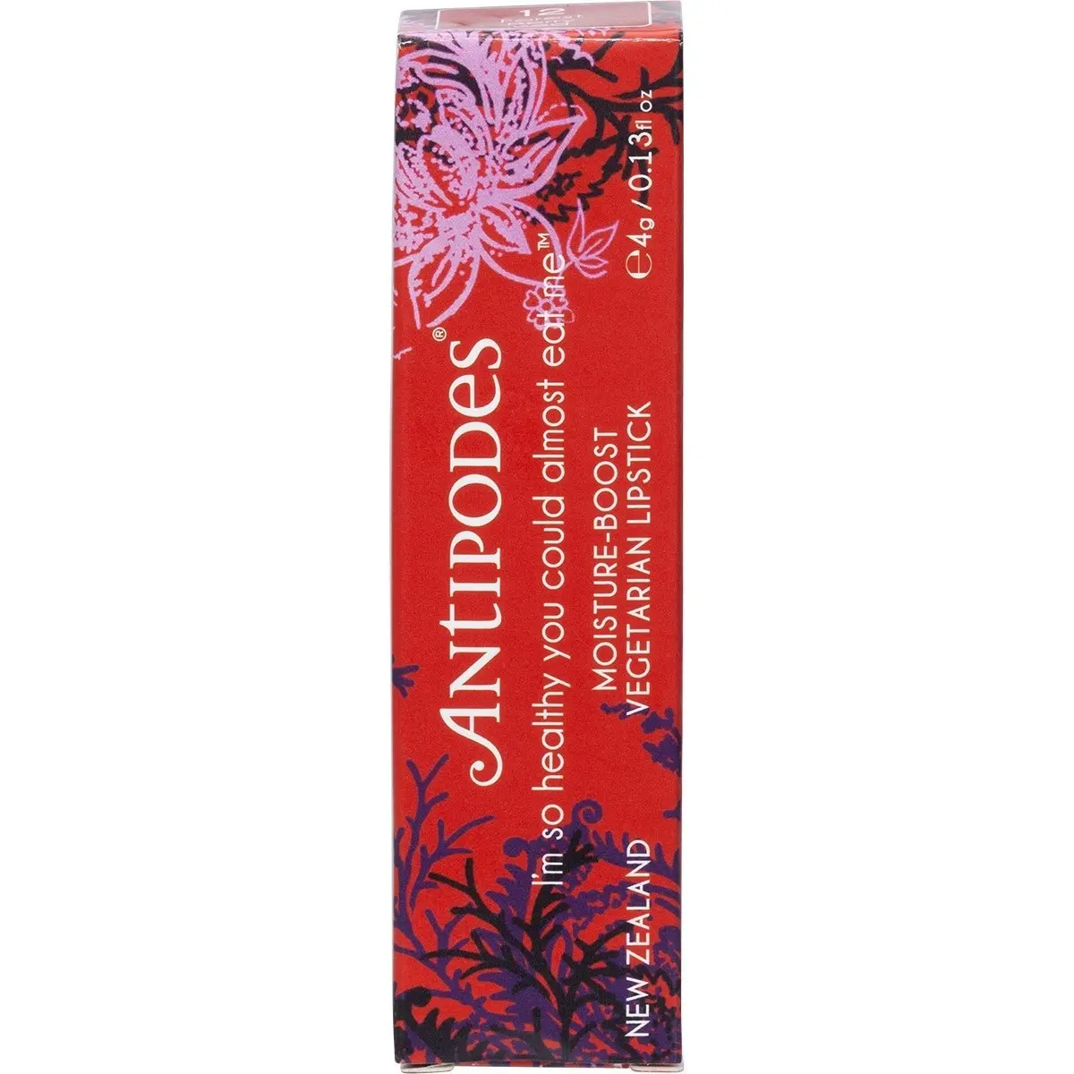 Antipodes Moisture-boost Natural Lipstick Forest Berry Red 4g