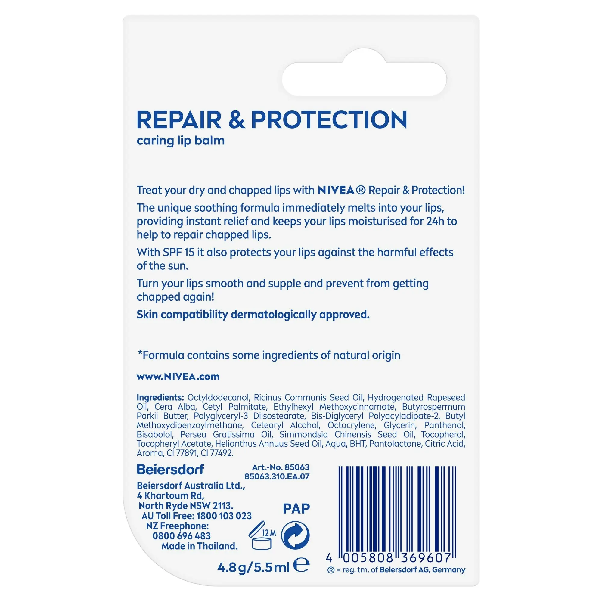 Nivea REPAIR & PROTECTION SPF15 4.8G