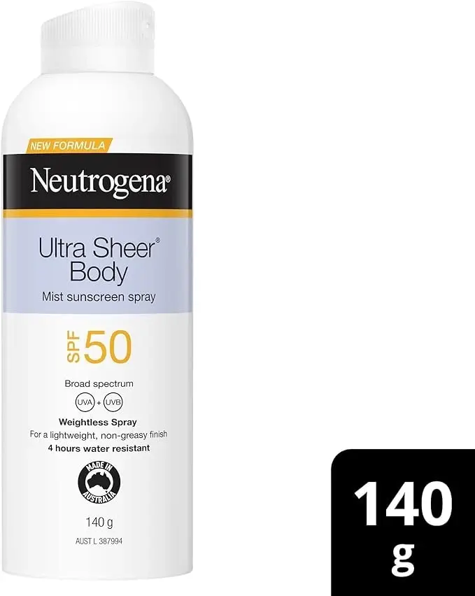 Neutrogena Ultra Sheer Body Mist Sunscreen SPF 50 140g