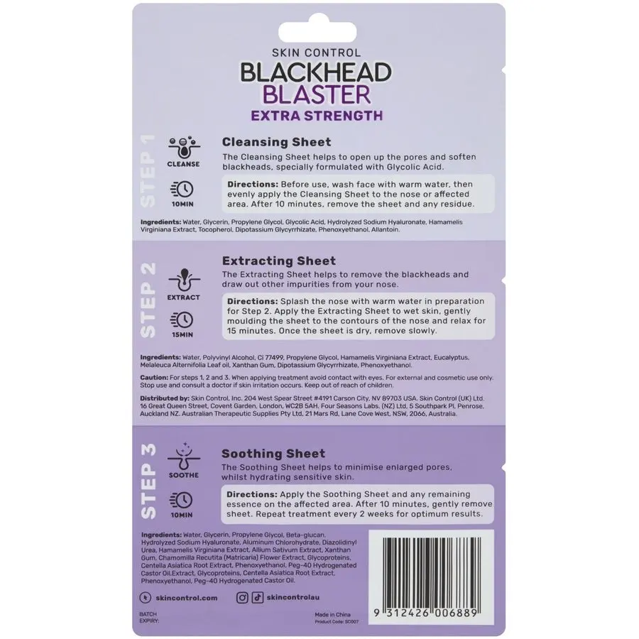 Skin Control Blackhead Blaster Extra Strength with Witch Hazel