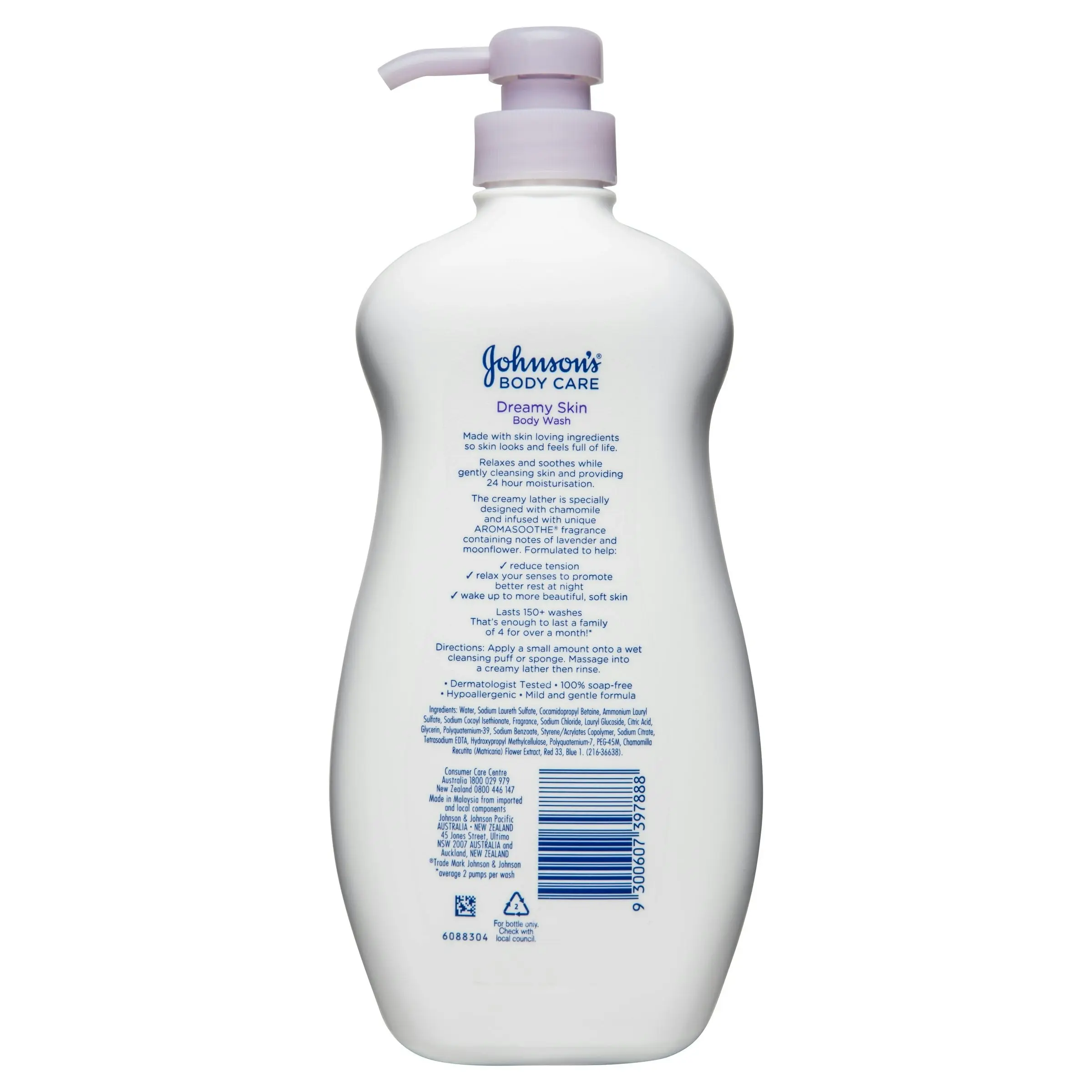 Johnson's Body Care Dreamy Skin Body Wash 1 Litre